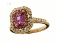 Anello Crivelli Donna ZAFFIRO ROSA in Oro rosa Zaffiro rosa 1.12 Ct 27794916 - 27794916